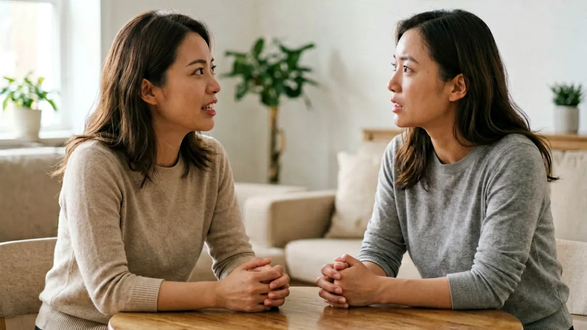 嫂子吧精选合集，展示两位女性坦诚交流解决家庭误会的真实场景